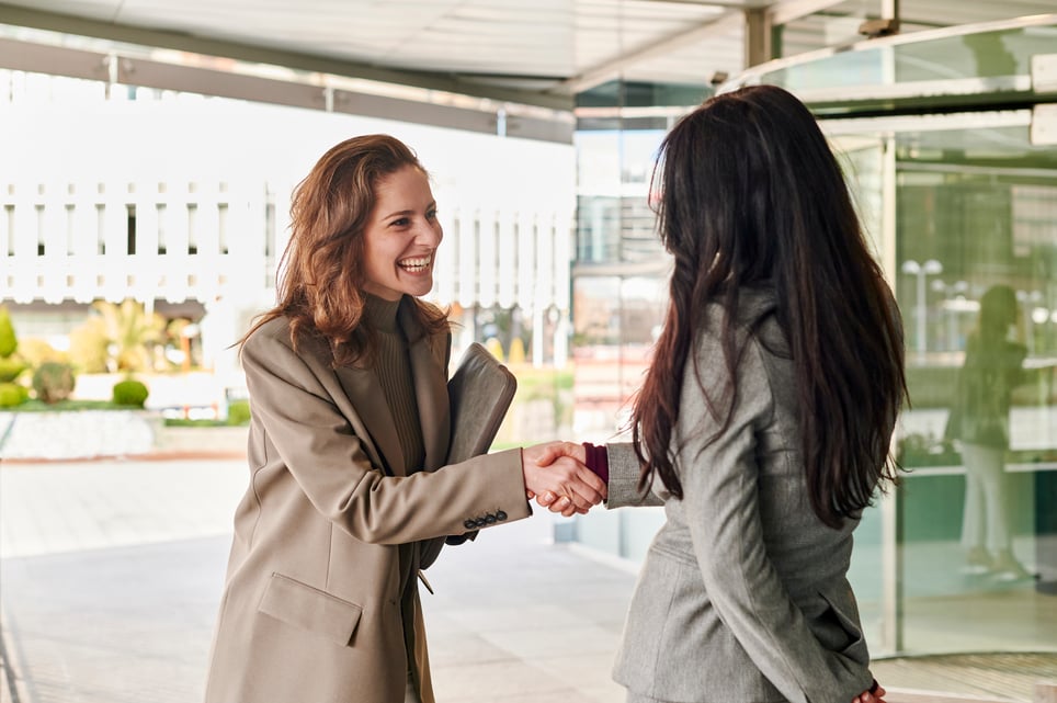 Businesswomen-Shaking-Hands-self-promotion