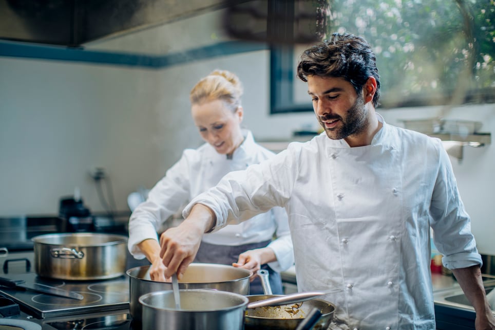 Chefs-Working-In-Restaurant-Together-career-change-at-40