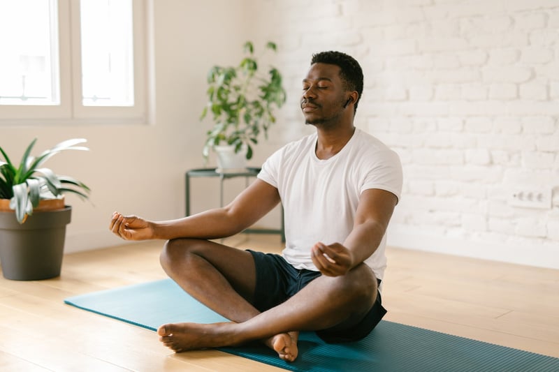 Male-doing-meditation-exercise-at-home