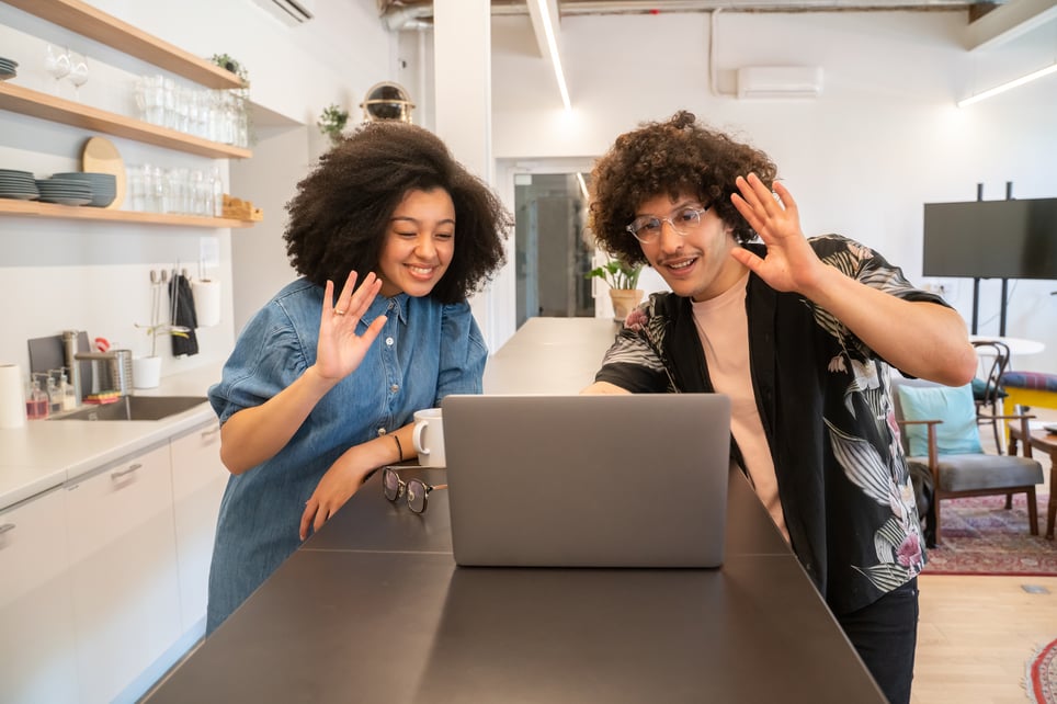 Man-And-Woman-Attending-Video-Call-types-of-nonverbal-communication