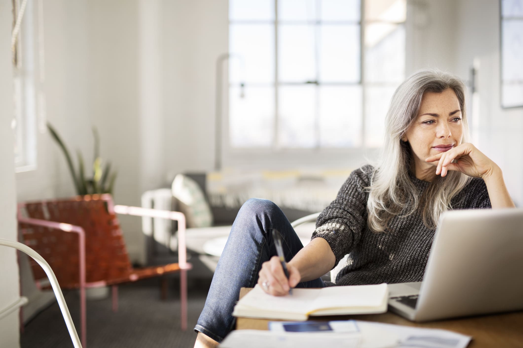 Older-woman-deliberating-over-what-she-wrote-letter-of-intent