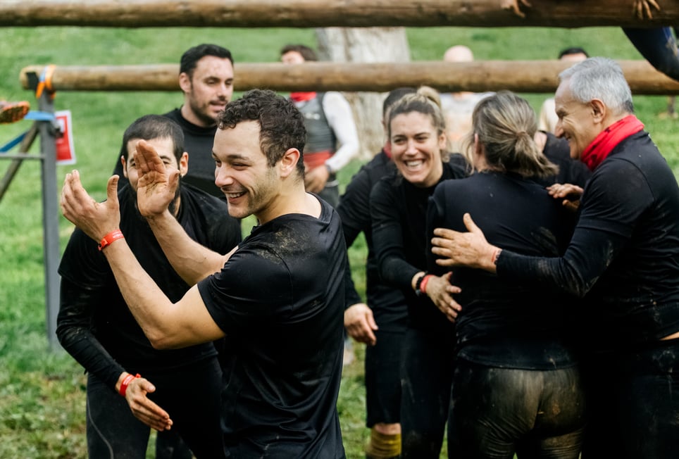 Participants-celebrating-at-the-end-of-obstacle-course-self-sabotage