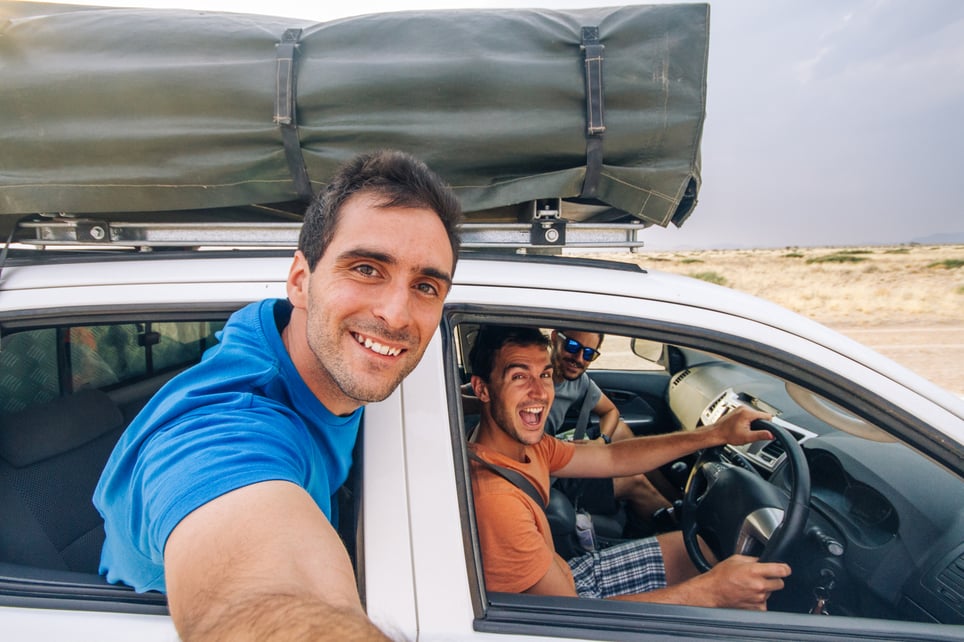 Selfie-Of-Friends-Traveling-In-Off-Road-Car-bucket-list-ideas