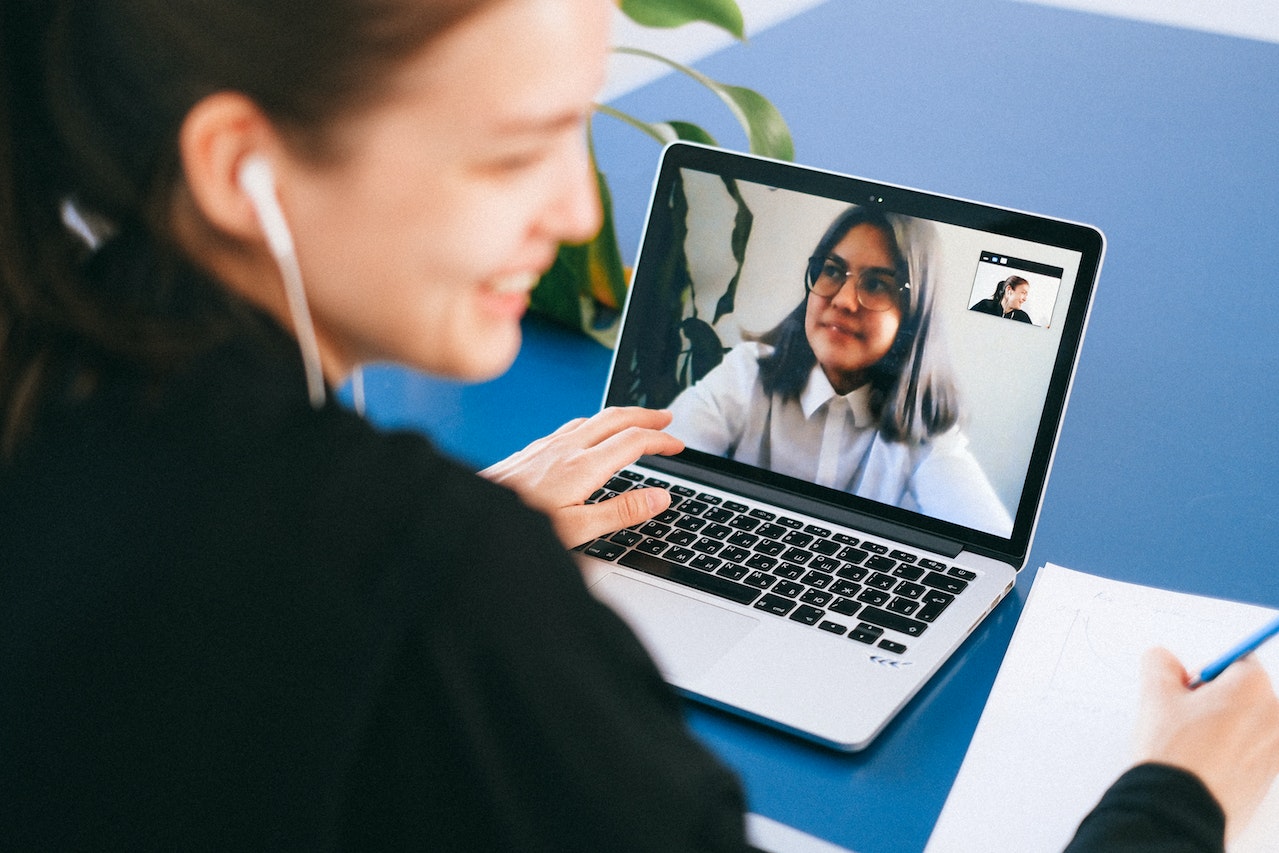 Two-women-on-video-conference-virtual-interview