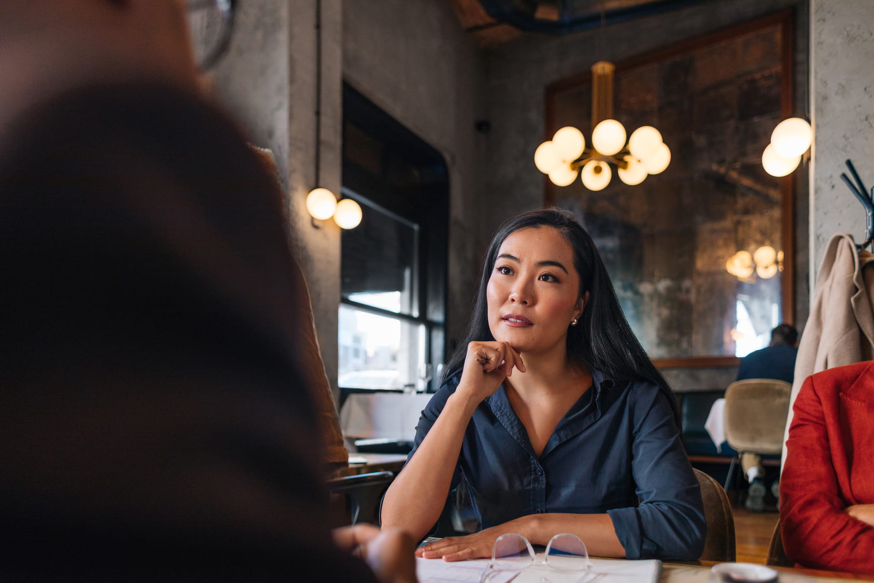 Woman-In-Restaurant