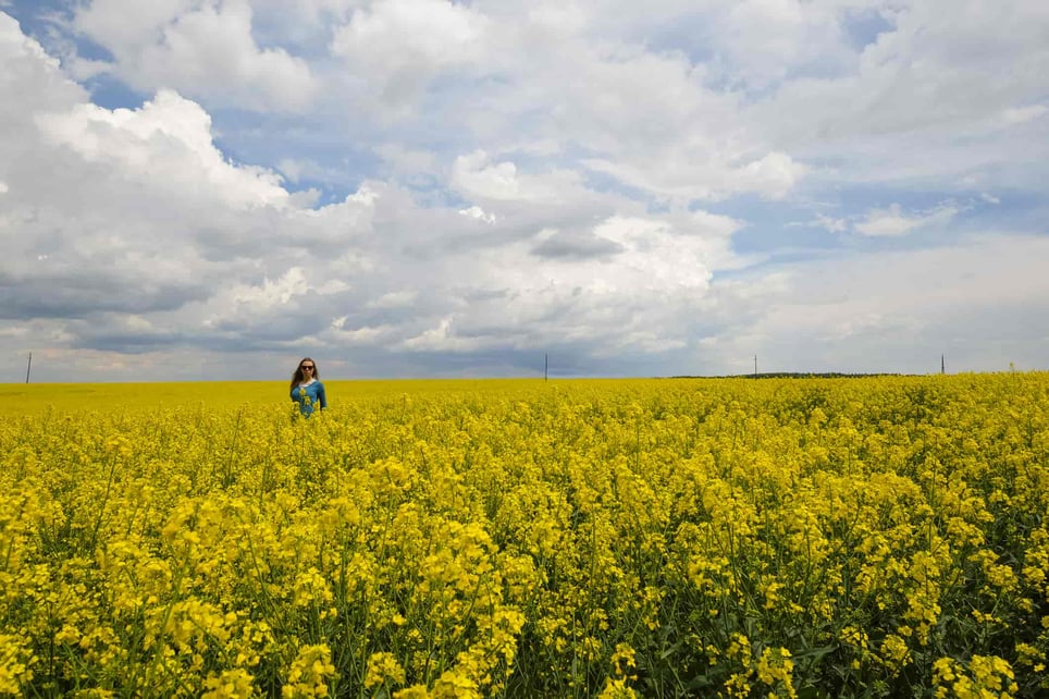 Woman-Standing-In-Canola-Field-how-to-give-someone-space