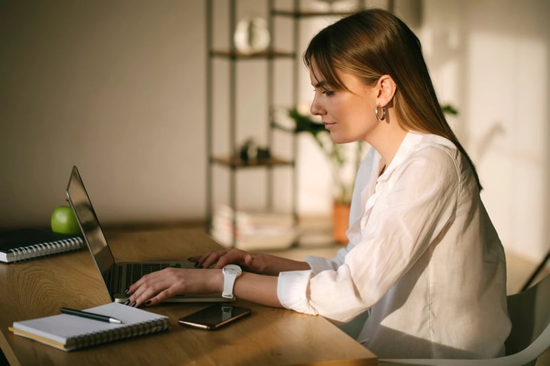 Woman-Working-On-A-Laptop-how-to-ask-for-time-off