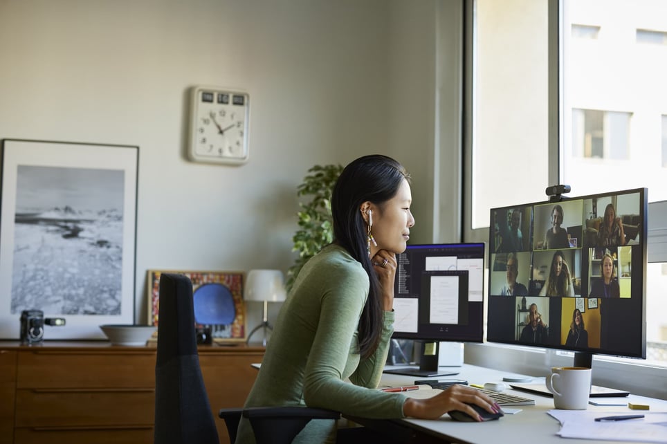 Woman-attending-video-conference-10-interview-skills