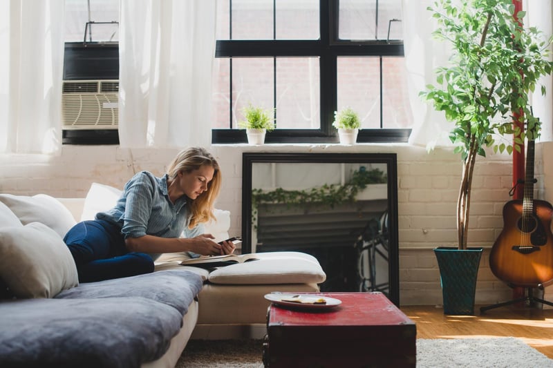 Young-Woman-Relaxing-At-Home