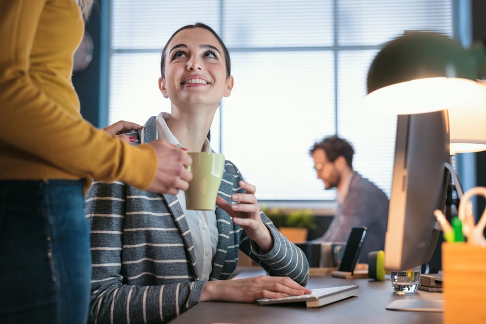 colleagues-working-together-at-office-having-a-coffee-gratitude-at-work