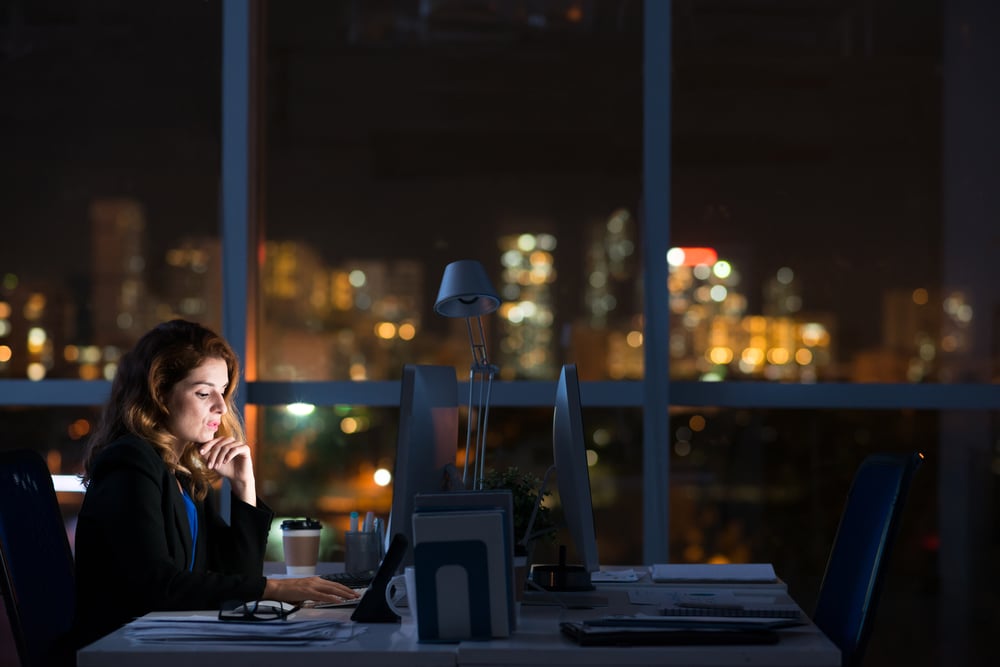 woman-working-late-at-night-self-care-and-work-life-balance