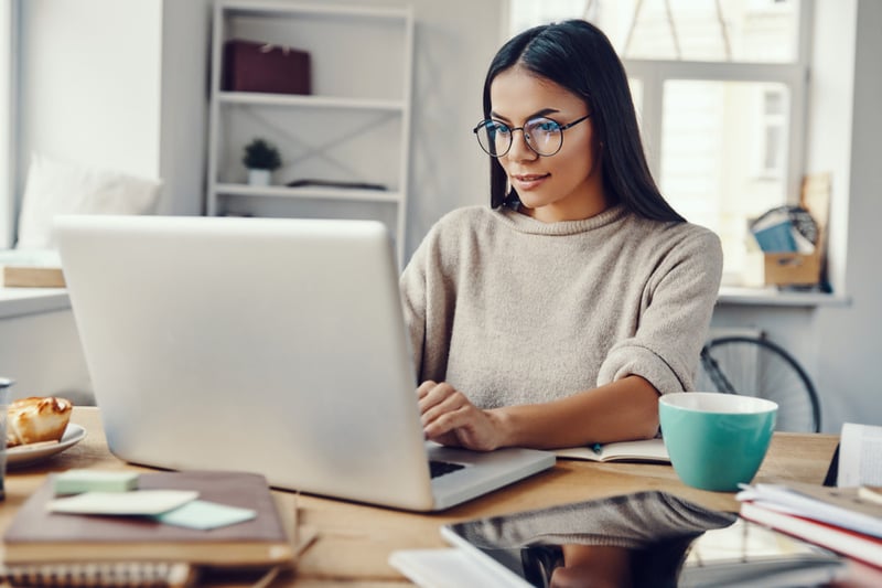 woman-working-on-her-resume-personal-value-statement